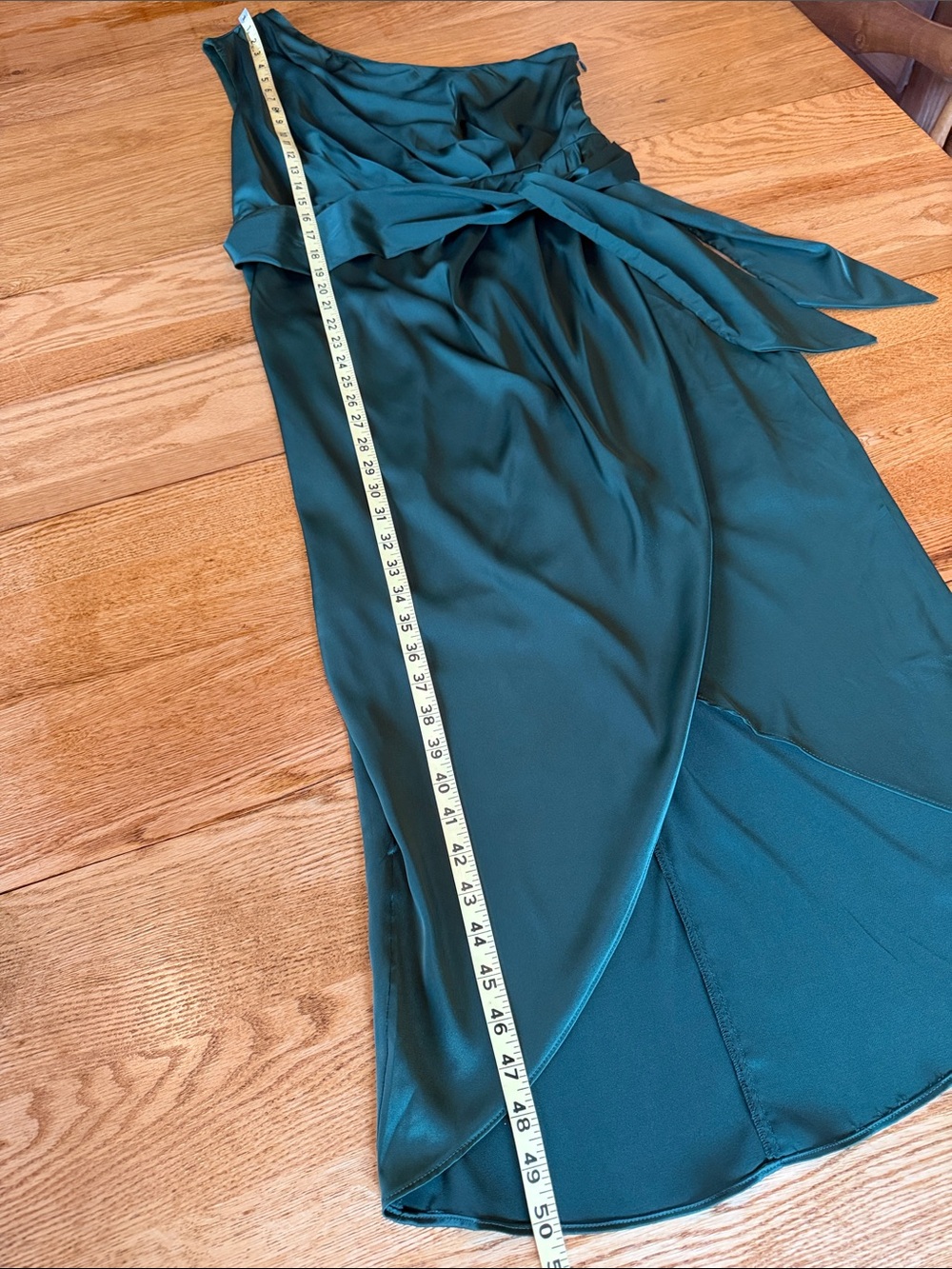 ๐ Baltic Born Celia One Shoulder Midi Dress in Dark Green Sz XL - Picture 6 of 13